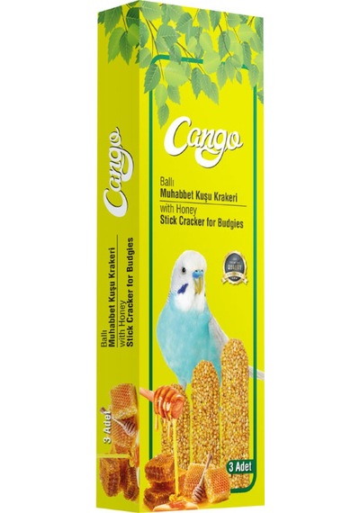 Cango Muhabbet Kuşu Krakeri Ballı 81gr