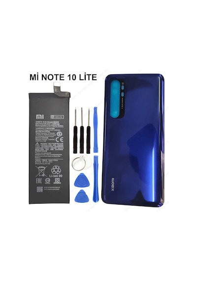 Xiaomi Mi Note 10 Lite Arka Cam Pil Kapağı Batarya Kapağı + Pil
