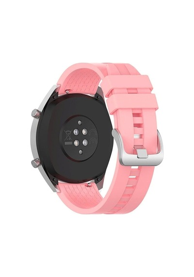 Watch Gt 2e Kordon Kayış Klasik Silikon Kordon Metal Tokalı K23 Col8289-39-pembe Pudra