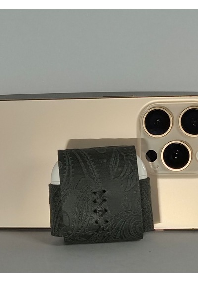 Gogo Hakiki Deri Apple Uyumlu Airpods 4.nesil Kılıf Siyah