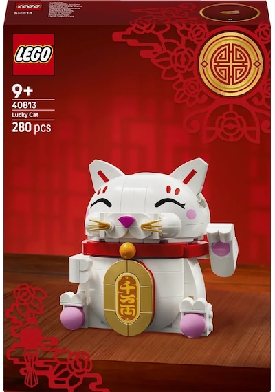 LEGO® Şanslı Kedi 40813 - 9 Yaş ve Üzeri Çocuklar için Yaratıcı Oyuncak Yapım Seti (280 Parça)