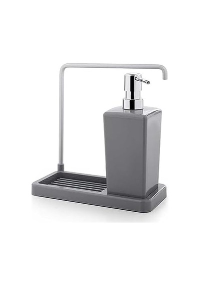 Luna Mutfak Sıvı Sabunluk, 420 Ml, 21 X 10 X 20 Cm, Gri