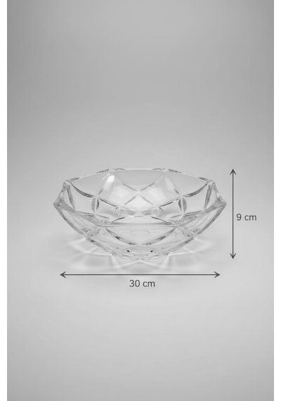 30 Cm Cam Meyvelik Modern Ve Dekoratif Masa Üstü Sunum