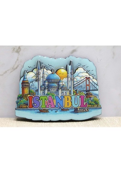 Ahşap İstanbul Temalı Magnet Diğer 99836896