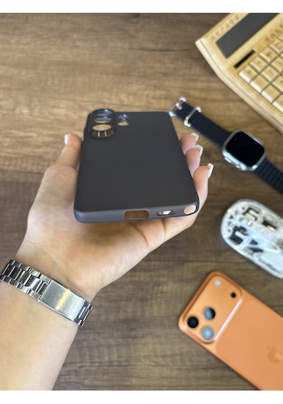 Samsung Galaxy S26 Ultra Uyumlu Süper İnce Mat Ultra Thin Silikon Kılıf Buzlu Siyah