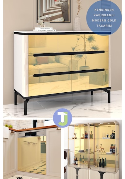 Technojet Kendinden Yapışkanlı Folyo Mutfak Banyo Tezgah Duvar Dolap Ve Masa Kaplama 60cmx100cm 001
