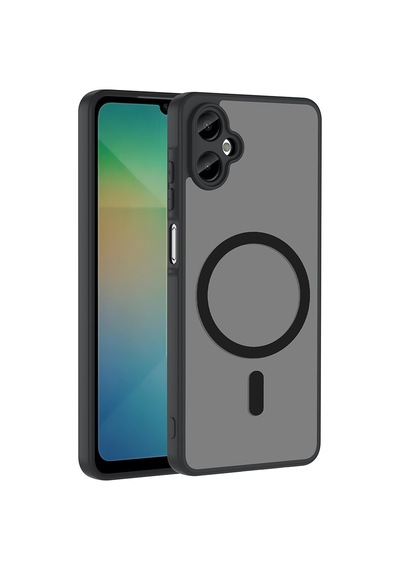 Galaxy A06 Kılıf M-safe Şarj Özellikli Zore Babet Kapak - Siyah