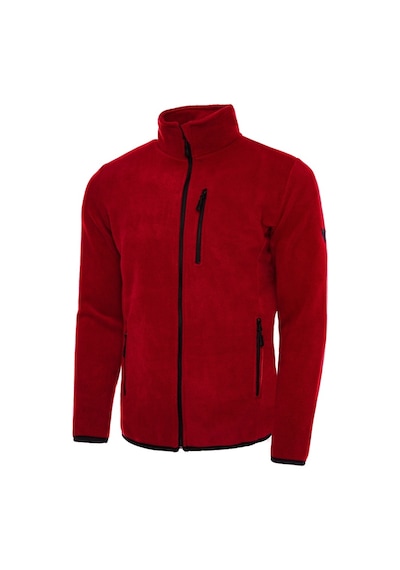 Ghassy Co. 3 Cepli Tam Fermuar Erkek Polar Bordo