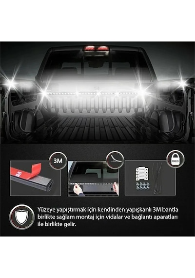 Pick Up Kamyon Dekorasyon İçin Kumandalı Rgb Işık Şerit 2x150cm 12v Diğer