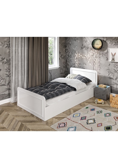 Snow Tek Kişilik Country Tarzı MDF Karyola - 100cm x 200cm