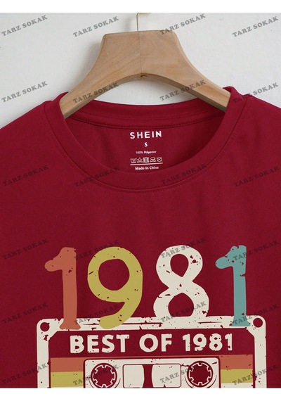 Flood Of Style Crop Ckod-232913 Ses Kaset Ve Mektup Grafik Kırpma Bordo