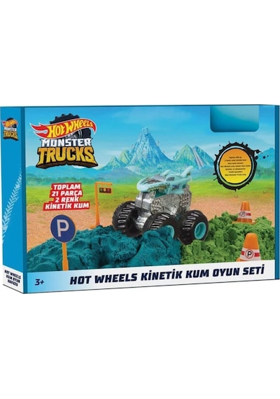 Barbie Mattel Hot Wheels Monster Trucks Kınetik Kum Oyun Seti Hhj36