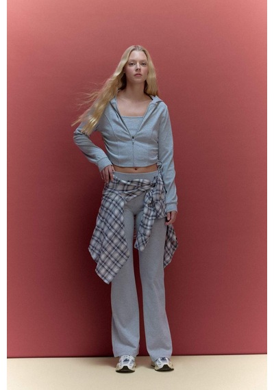 Defacto Kapüşonlu Ribana Hırka G9425ax26spgr256 Gri-gr256