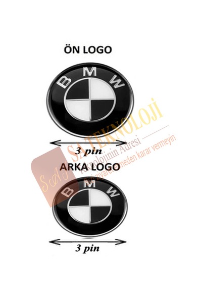 Bmw F20 Kasa Kaput Ve Bagaj Logosu Siyah Beyaz 2li F20-f21 Kasa
