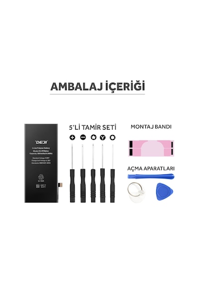 Apple Uyumlu iPhone 8 Plus Batarya Mucize Batarya Deji Normal Kapasite