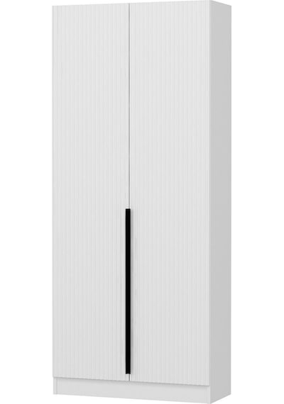 Minar Kale 210 Cm 2 Kapaklı 2b Raf Portmanto Byz Mbr Çizgili Byz