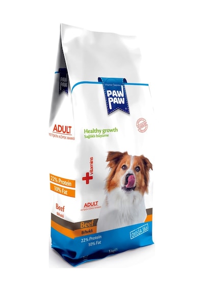 Pawpaw Biftekli Yetişkin Köpek Maması 3 Kg