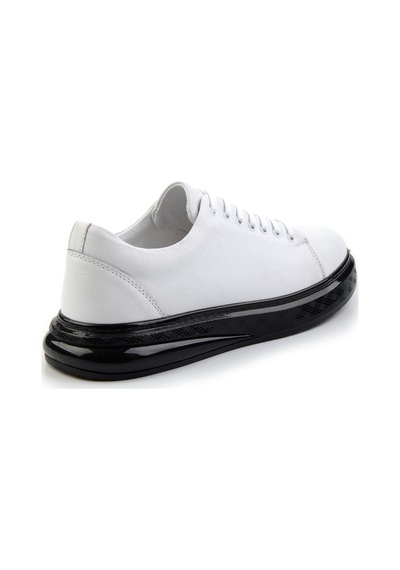Bambi Beyaz Leather Erkek Sneaker E01081010303 Beyaz