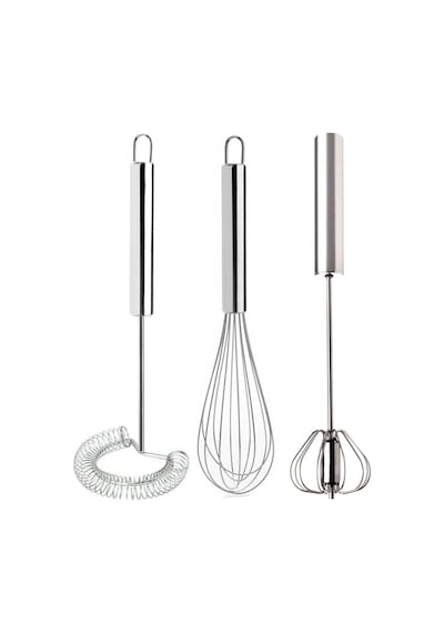 3'lü Çırpıcı Set, Otomatik Basmalı Çırpıcı, Tel Çırpıcı, Yumurta Çırpıcı Sos Karıştırıcı Mikser Pasl Diğer