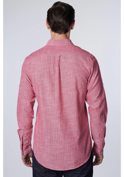 Tudors Slim Fit Uzun Kollu Dar Kesim Çizgili Yazlık Keten Doku Erkek Gömlek-30950-çok Renkli Çok Renkli Tudors Slim Fit Uzun Kollu Dar Kesim Çizgili Yazlık Keten Doku Erkek Gömlek-30950-çok Renkli Çok Renkli