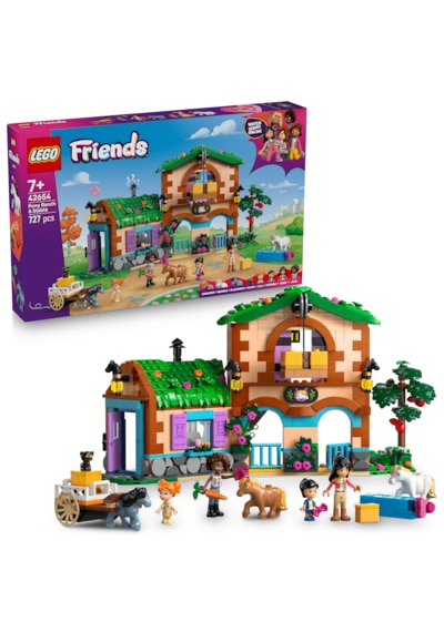 LEGO® Friends Midilli Çiftliği ve Ahır 42654 - 7 Yaş ve Üzeri Çocuklar için Yaratıcı Oyuncak Yapım Seti (727 Parça)
