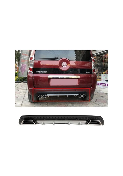 Fiat Fiorino Gri Difüzör Çiftli Kare Egzoz Görünümlü D Tip Difizör
