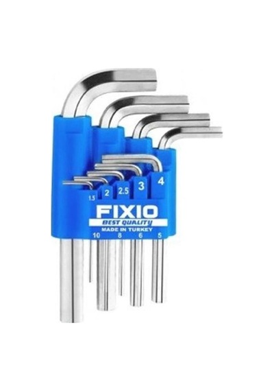 Fixio Kısa Allen Anahtar Takım 9pcs