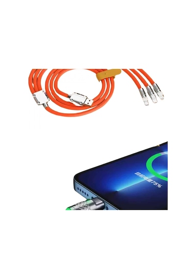 Çoklu Şarj Kablosu Usb Type-c İos  120w Hızlı Şarj Kablosu 45993788
