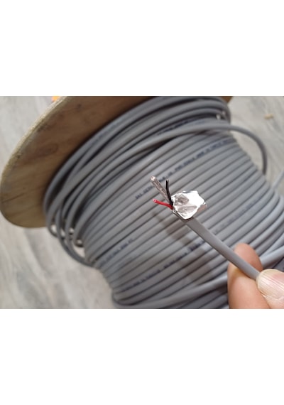 Cctv Kablosu Kaliteli 0,50 Mm 2+1 Kamera Kablosu-25 Metre