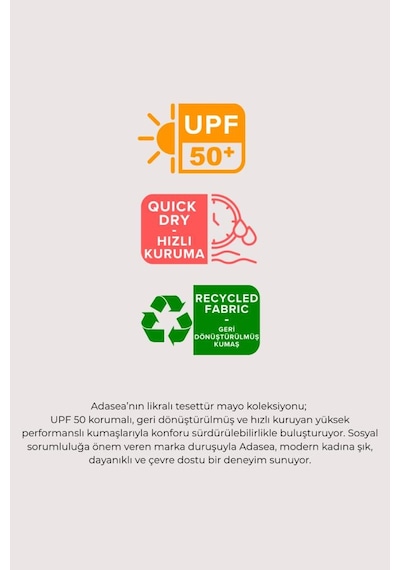 Adasea 2611111 Siyah Spor Uzun Kollu Mayolu Etekli Tesettür Mayo