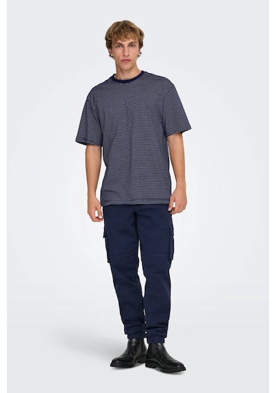 Only & Sons Erkek T Shirt 22036384 Lacivert Lacivert