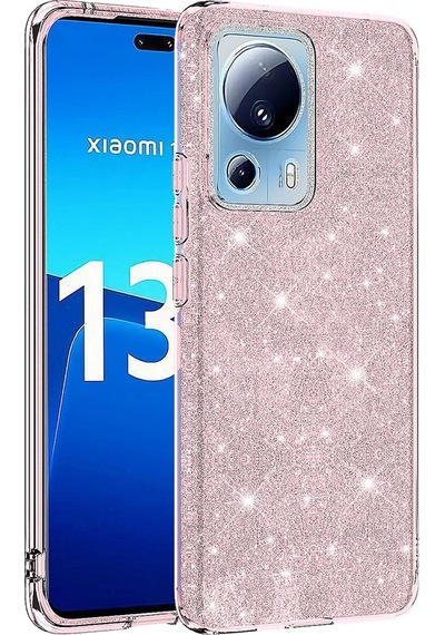Xiaomi Uyumlu Mi 13 Lite Kılıf Zore Parıltılı Simli Shining Silikon