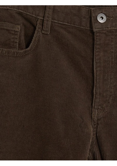 Lcwaıkıkı Classic Kahverengi Regular Fit Kadife Erkek Chino Pantolon