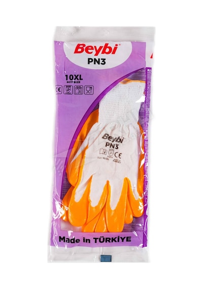 Beybi İşçi Eldiveni K03 Nitril Sarı
