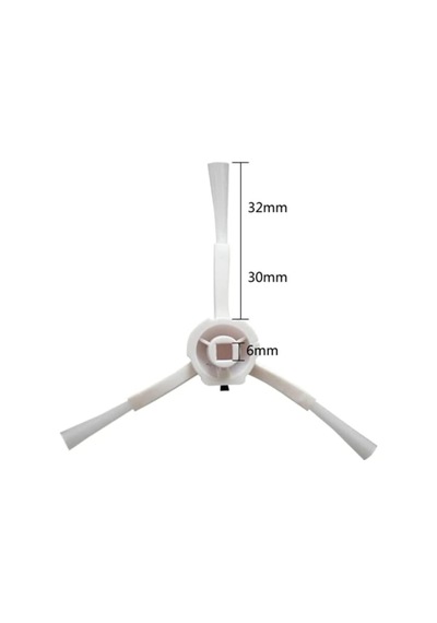 6'lı Set Mi Robot Vacuum Mop Stytj01zhm Vacuum Mop 1c,vacuum Mop 2c İle Uyumlu Yedek Parça Seti Kırmızı,siyah,beyaz