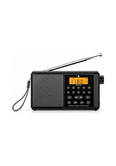 Ktf-1715 Dijital Ekranlı Saatli Manuel Kanal Arama & Kayıt Özellikli Fm Radyo Bluetooth Hoparlör
