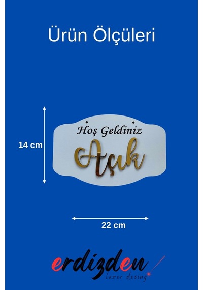 Pleksi Yazılı Modern Açık-kapalı Tabelası - Ceviz