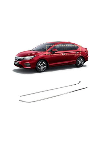 Honda City Uyumlu Krom Cam Alt Çıtası 2021- 8 Parça