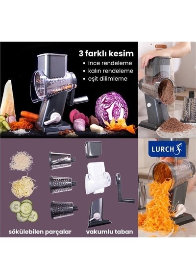Lurch - "easy Prep" Kollu Tambur Rende - 200521 Altın