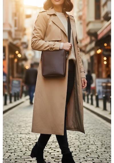 Brandsmithshop Mocha Kahverengi Glow Elegant Omuz Çantası Çok Renkli