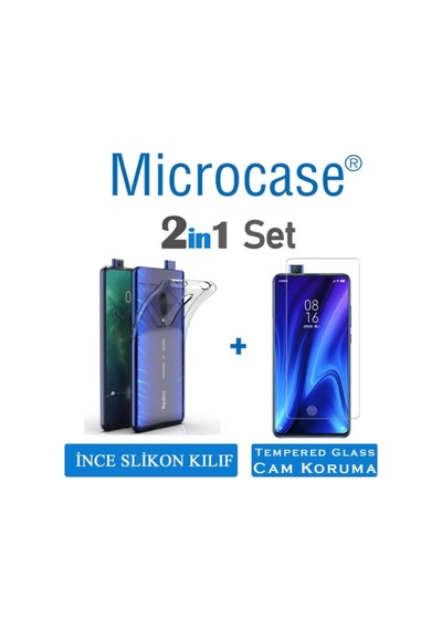 Xiaomi Mi 9T - Mi 9T Pro 0.2 Mm Ince Silikon Kilif + Cam (Seçin) 369933783
