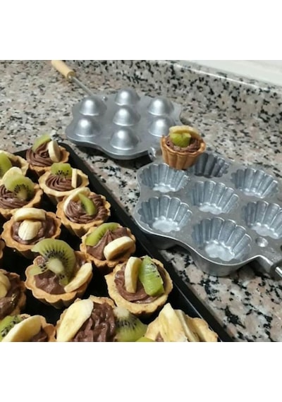 Ocak Üstü Döküm Tartolet Kalıbı 7 Gözlü Çok Renkli