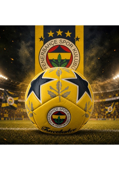 Fenerbahçe Lisanslı Futbol Topu No:5 430 Gr Dayanıklı Dikişli Profesyonel Top Sarı