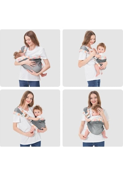 Iulonee Ayarlanabilir Ergonomik Bebek Sling Taşıyıcı Nefes Alabilir, Tek Omuzda Taşınabilir Portbebe