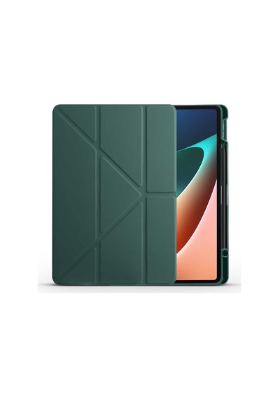 Zore Mi Pad 5 Kılıf Nvth Tri Folding Kalem Bölmeli Standlı Kılıf - Rose Gold