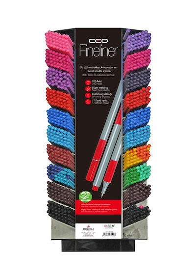 Ceo Fineliner Plus Standı 540 Lı Ceo-fls003 Çok Renkli