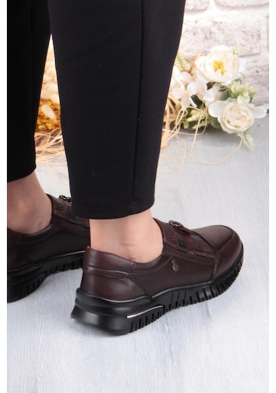 Pepita Z006 Comfort Yumuşak Esnek Kauçuk Kaymaz Taban Hakiki Deri Kadın Ayakkabı Kahve Pepita Z006 Comfort Yumuşak Esnek Kauçuk Kaymaz Taban Hakiki Deri Kadın Ayakkabı Kahve