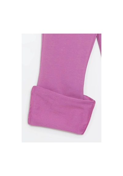 LC Waikiki Lcw Kids Beli Lastikli İspanyol Paça Kız Çocuk Tayt Lıght Purple