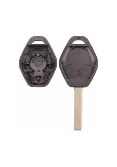 Autohan Keys Bmw E46 E60 E90 Anahtar Kumanda Kabı, 3 Tuşlu, Siyah