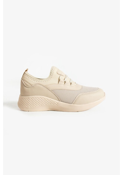 Bej Anatomik Esnek Taban Slip-on Spor Ayakkabı Günlük Sneaker Bej